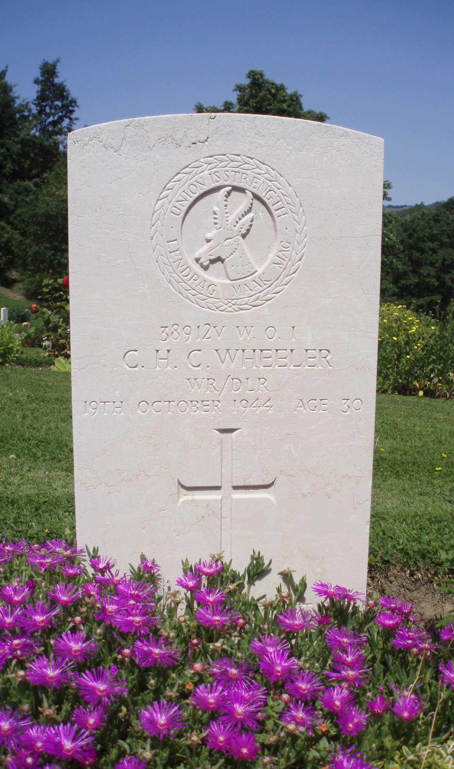 Photo from /search/photos/Italy/CASTIGLIONE SOUTH AFRICAN CEMETERY/CASTIGLIONE SOUTH AFRICAN CEMETERY_Wheeler_C_H_C.JPG